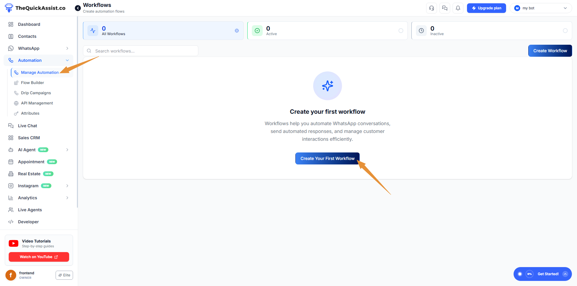 Set Up Your First Automation
